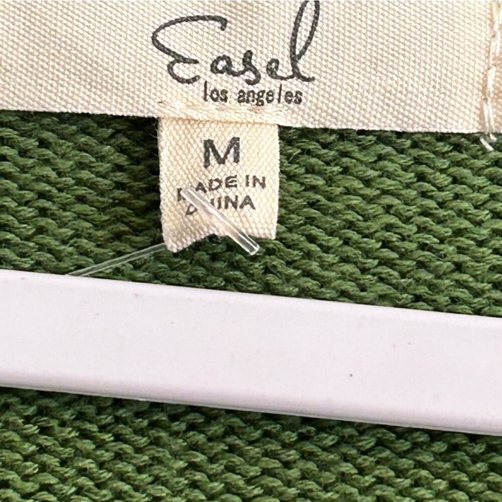 Easel Color Block Cotton Button Front Oversized M… - image 3